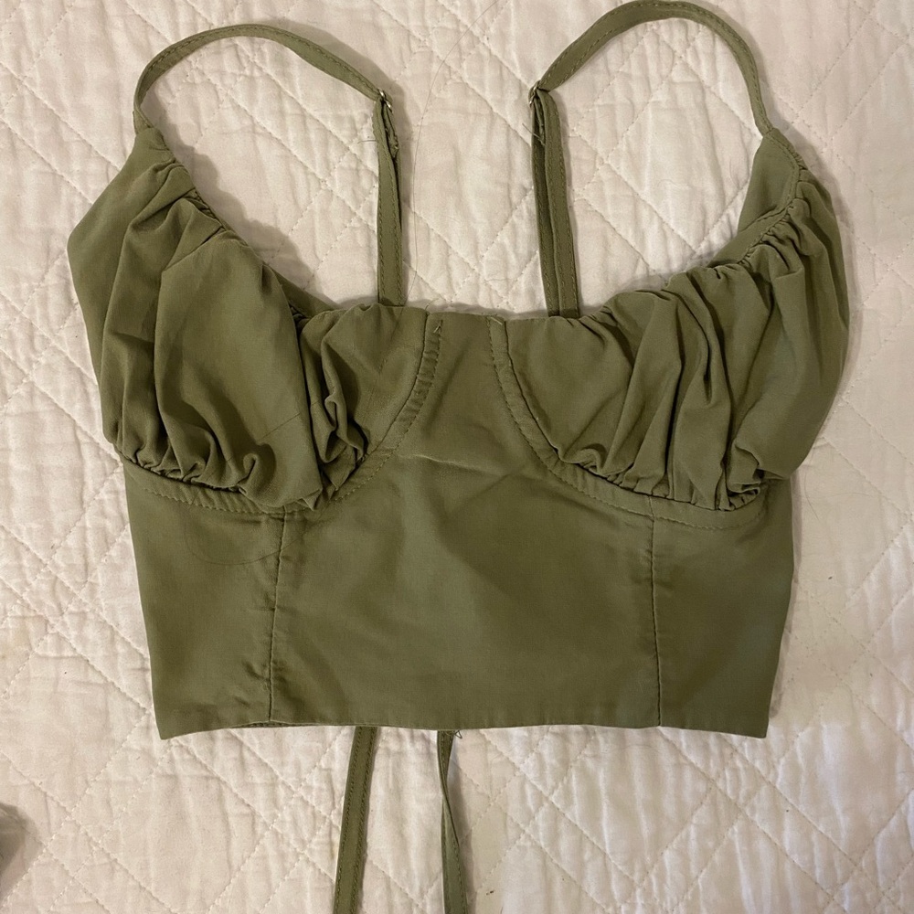 Olive Green Women's Top